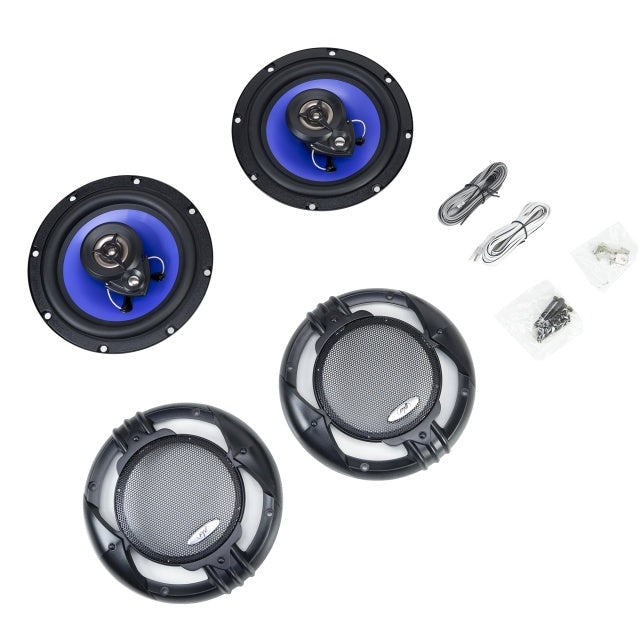 Difuzoare auto coaxiale PNI HiFi650, 120W, 16.5 cm, 3 cai, grila inclusa set 2 buc