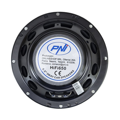 Difuzoare auto coaxiale PNI HiFi650, 120W, 16.5 cm, 3 cai, grila inclusa set 2 buc