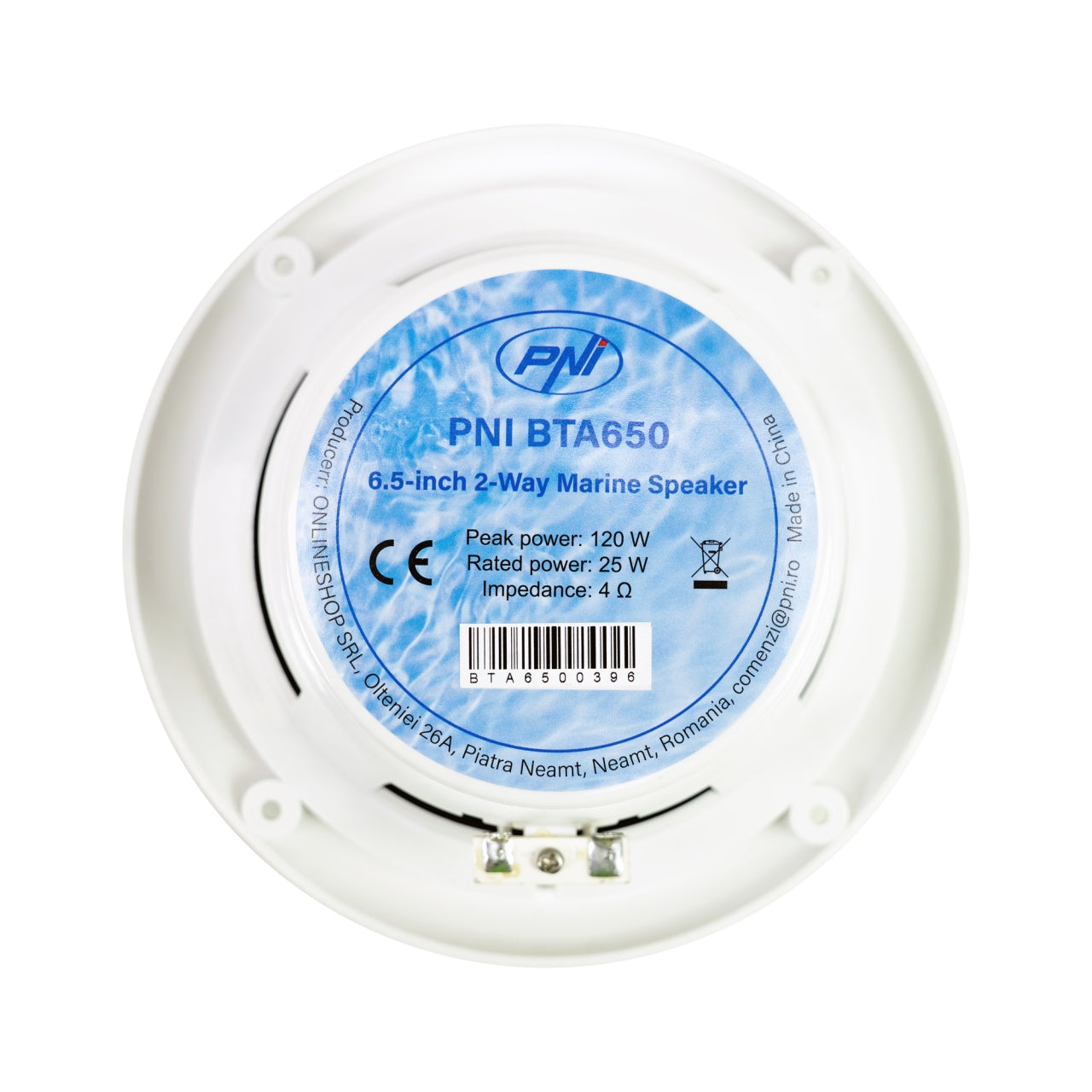 Difuzoare coaxiale pentru barci PNI BTA650 120W, 16.5 cm, set 2 buc