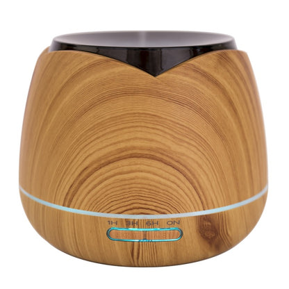 Difuzor aromaterapie PNI HU180 pentru uleiuri esentiale, cu ultrasunete, 400 ml, timer, 7 culori LED, inchidere automata, Wood Grain