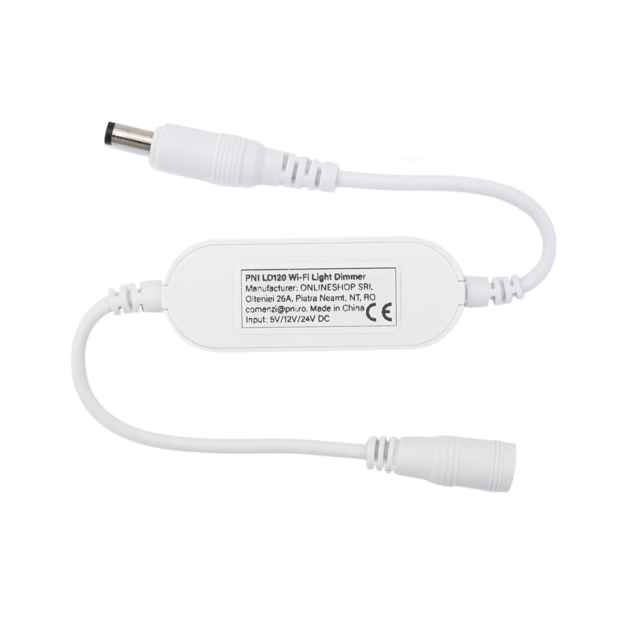 Dimmer inteligent PNI LD120 cu WiFi, control prin aplicatia Tuya Smart, alimentare 5V/12V/24V DC, maxim 72W