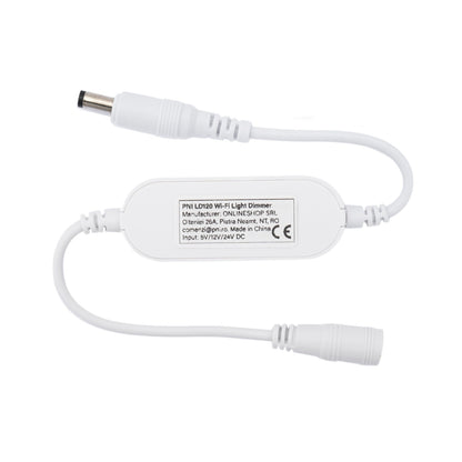 Dimmer inteligent PNI LD120 cu WiFi, control prin aplicatia Tuya Smart, alimentare 5V/12V/24V DC, maxim 72W