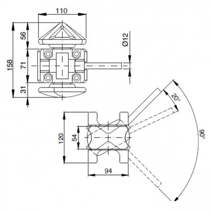 Dispozitiv fixare transcontainer twist lock