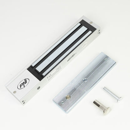 Electromagnet de retinere PNI EM280KG NO/NC/COM, forta de inchidere 280kg, alimentare 12V 24V
