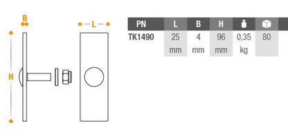 Element fixare profil parabiciclisti