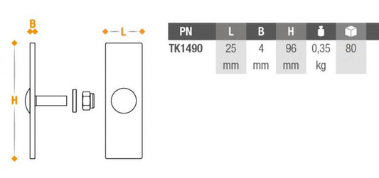 Element fixare profil parabiciclisti