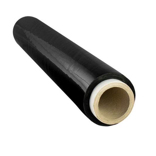 Folie stretch neagra 23 µm 1.5kg