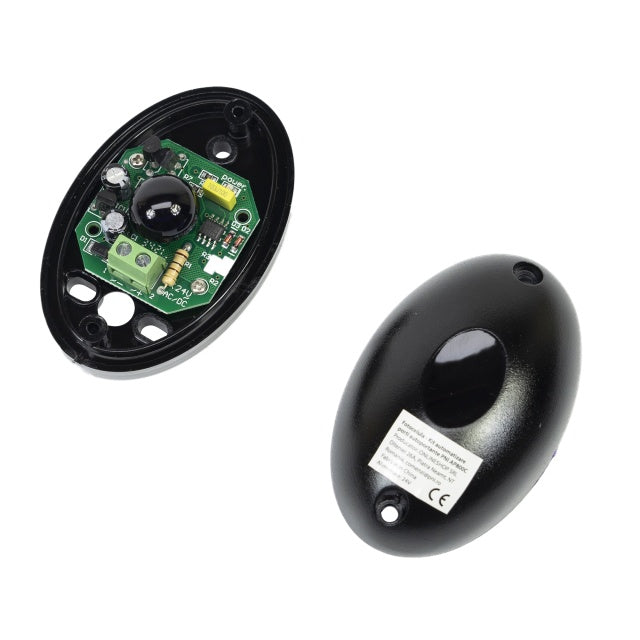 Fotocelule PNI CEL130, 1.92KHz, 12-24V, pentru porti autoportante, IP55, negru, 2 bucati