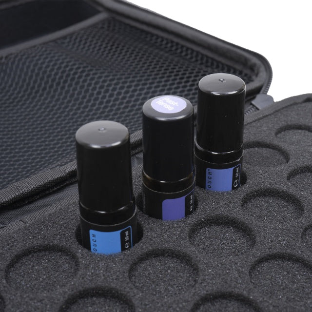 Geanta uleiuri esentiale PNI MyOil 60 cu burete protectie, culoarea Negru