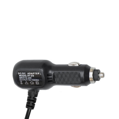 Incarcator auto PNI cu mufa mini USB 12V/24V - 5V 1.5A, pentru DVR auto, lungime cablu 3.5m