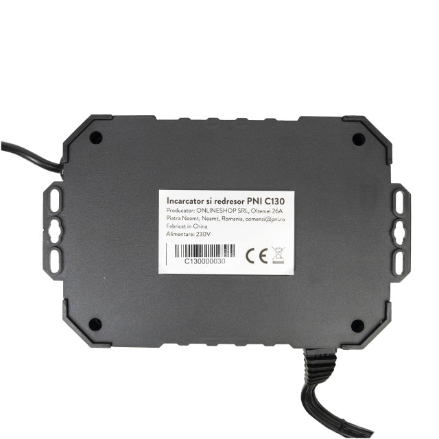 Incarcator si redresor PNI C130 pentru acumulatori auto, intrare 230V, iesire 6V/12V 2A 4A 8A 12A, iesire 24V 1A 2A 4A 6A, 2 porturi USB