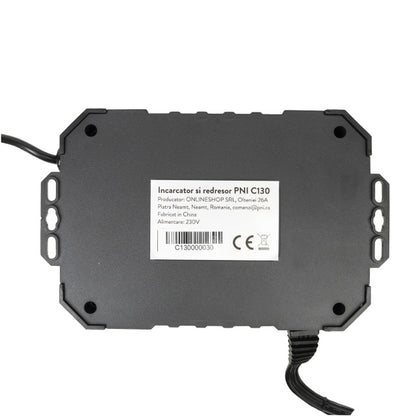 Incarcator si redresor PNI C130 pentru acumulatori auto, intrare 230V, iesire 6V/12V 2A 4A 8A 12A, iesire 24V 1A 2A 4A 6A, 2 porturi USB