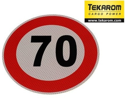 Indicator limitare viteza autocolant 70 km/ora