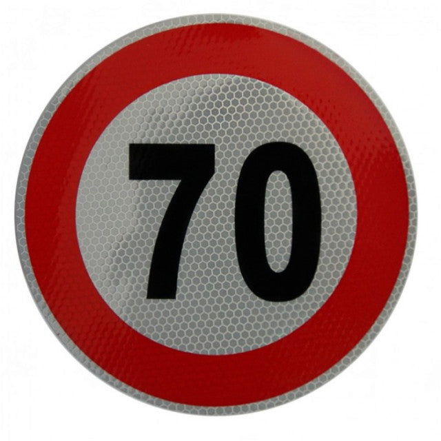 Indicator limitare viteza autocolant 70 km/ora