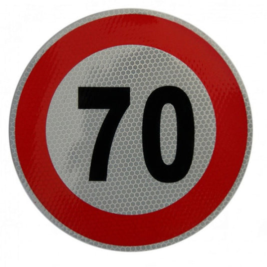 Indicator limitare viteza autocolant 70 km/ora