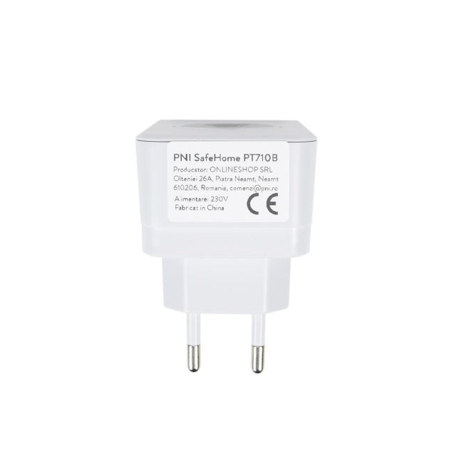 Interfon video inteligent PNI SafeHome PT710B WiFi HD, P2P, acumulator si Sonerie 36 melodii inclusa, aplicatie dedicata Tuya Smart, integrare in scenarii si automatizari smart cu alte produse compat