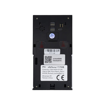 Interfon video inteligent PNI SafeHome PT710B WiFi HD, P2P, acumulator si Sonerie 36 melodii inclusa, aplicatie dedicata Tuya Smart, integrare in scenarii si automatizari smart cu alte produse compat