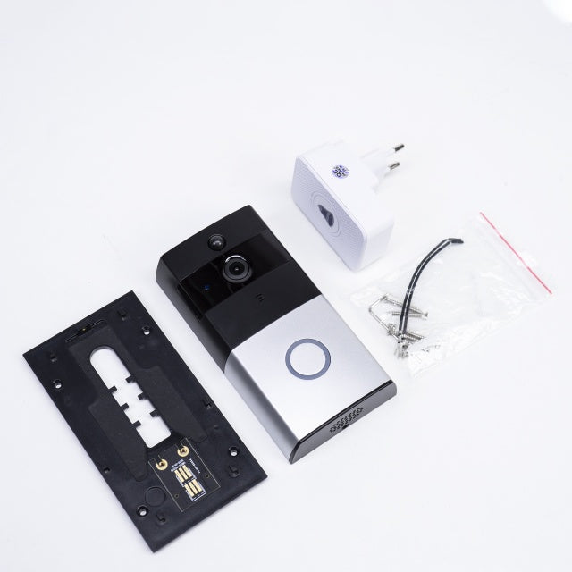 Interfon video inteligent PNI SafeHome PT710B, WiFi, HD, P2P, aplicatie dedicata Tuya Smart, cu sticky Pad Blue inclus