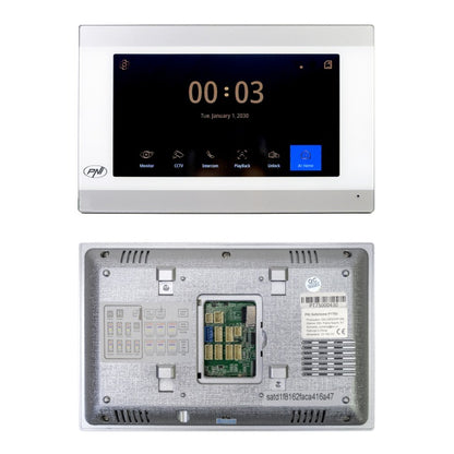 Interfon video inteligent PNI SafeHome PT750 WiFi HD, P2P, monitor interior, aplicatie dedicata Tuya Smart, integrare in scenarii si automatizari smart cu alte produse compatibile Tuya