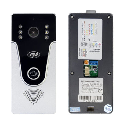 Interfon video inteligent PNI SafeHome PT750 WiFi HD, P2P, monitor interior, aplicatie dedicata Tuya Smart, integrare in scenarii si automatizari smart cu alte produse compatibile Tuya