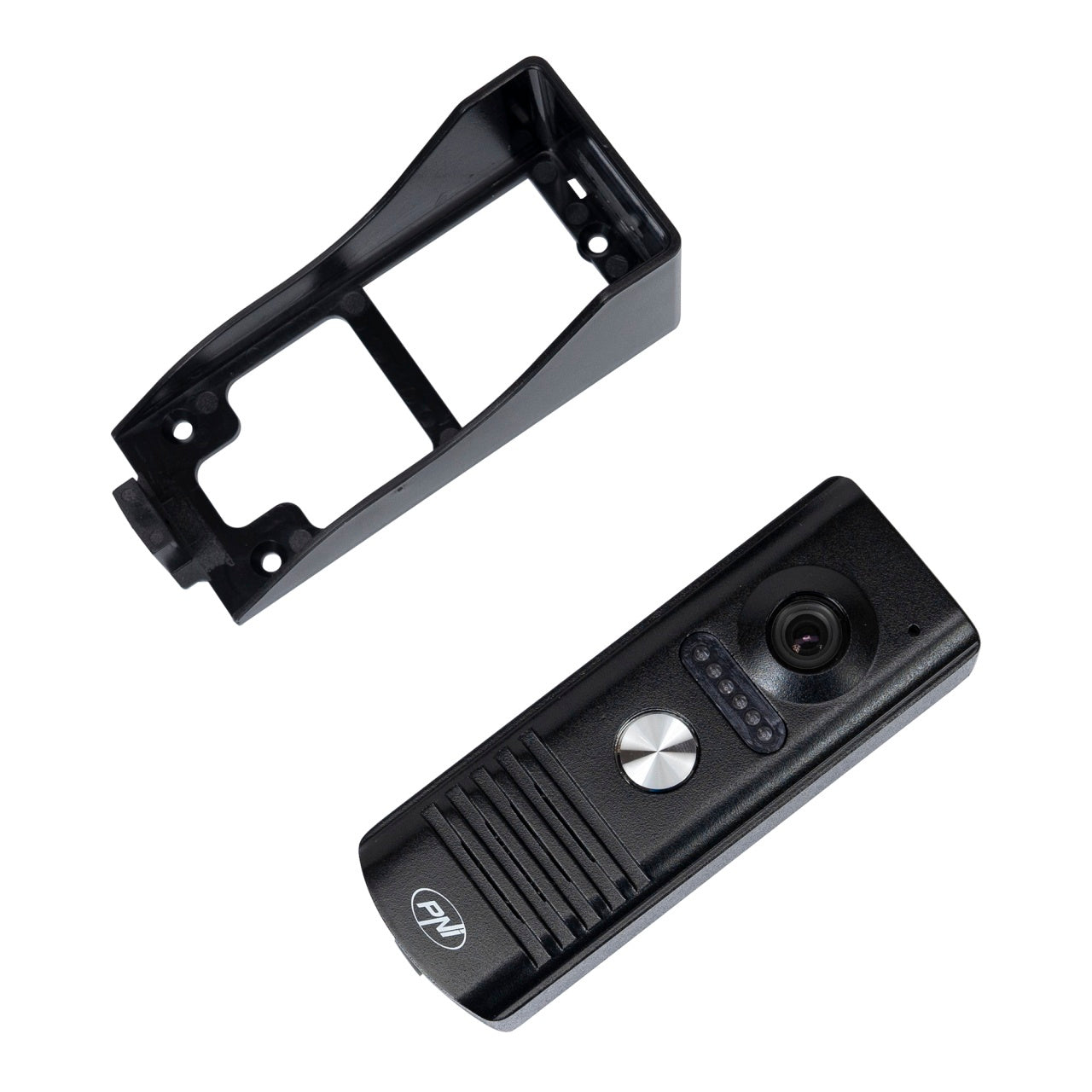 Interfon video PNI DF930 cu 1 monitor, ecran LCD 7 inch, 800x480, iesire yala electromagnetica, negru