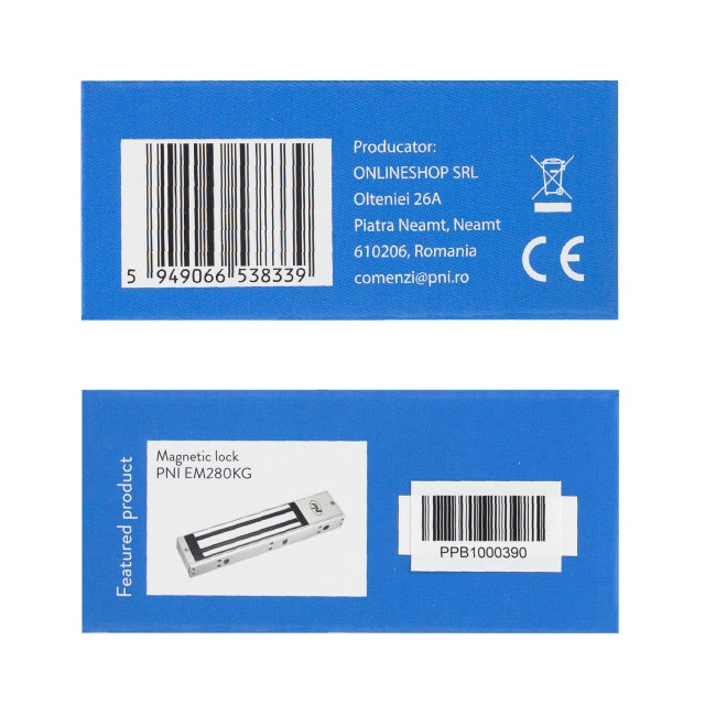 Intrerupator de acces incastrabil PNI PB101, contact iesire NO/COM, max. 36V 3A, alb
