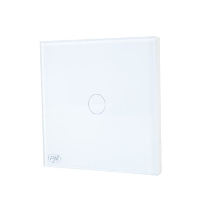Intrerupator inteligent cu touch PNI SafeHome PT101L WiFi, 600W, control prin aplicatia Tuya Smart, compatibil cu Alexa si Google Assistant - Live Wire, fara nul