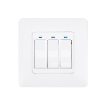 Intrerupator inteligent triplu PNI SmartHome WS323 pentru control lumini prin internet compatibil cu APP TuyaSmart