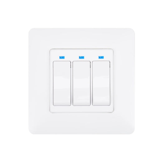 Intrerupator inteligent triplu PNI SmartHome WS323 pentru control lumini prin internet compatibil cu APP TuyaSmart
