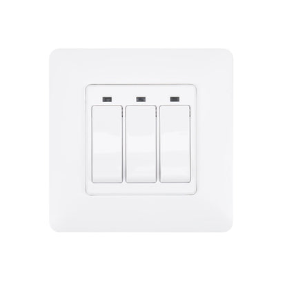 Intrerupator inteligent triplu PNI SmartHome WS323 pentru control lumini prin internet compatibil cu APP TuyaSmart