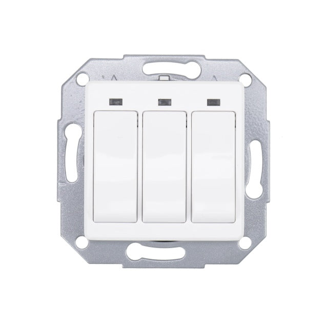 Intrerupator inteligent triplu PNI SmartHome WS323 pentru control lumini prin internet compatibil cu APP TuyaSmart