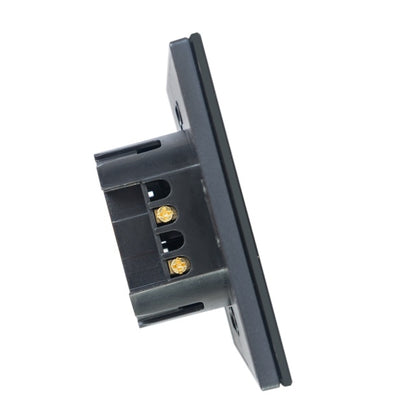 Intrerupator simplu cu touch PNI SH121, din sticla, negru, cu LED indicator, 10A 200W