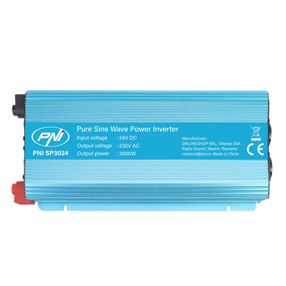 Invertor de tensiune PNI SP3024 alimentare 24V iesire 230V 3000W sinusoida pura