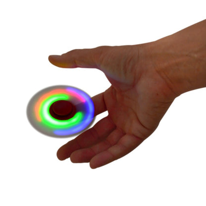 Jucarie antistres spinner PNI Speedy Red LED culoare rosu cu lumini LED