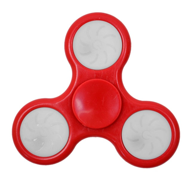 Jucarie antistres spinner PNI Speedy Red LED culoare rosu cu lumini LED