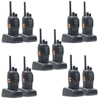 Kit 10 statii radio portabile PNI PMR R40 PRO acumulatori, incarcatoare si casti incluse