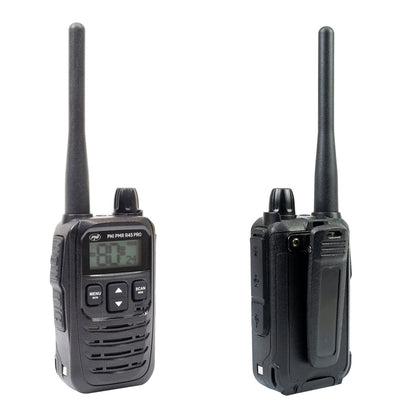 Kit 2 statii radio portabile PNI PMR R45 PRO 446MHz, 0.5W, 99CH programabile, 16 PMR, VOX, TOT, BCL, Scan, Roger Beep
