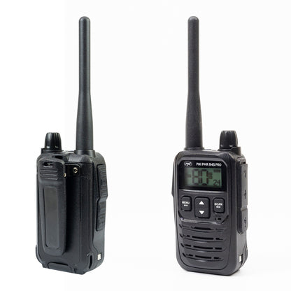 Kit 2 statii radio portabile PNI PMR R45 PRO 446MHz, 0.5W, 99CH programabile, 16 PMR, VOX, TOT, BCL, Scan, Roger Beep