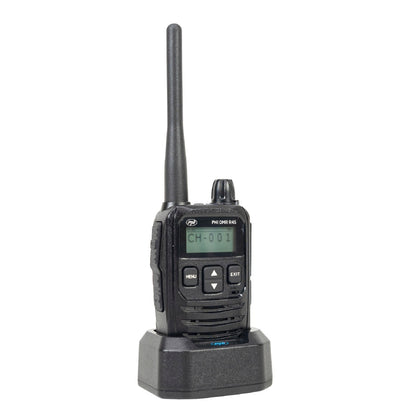 Kit 4 statii radio portabile PNI DMR R45, digital si analogic, 446MHz, 16 canale digitale si 99 canale analogice, functie inregistrare voce, baterie Li-Ion 2000mAh