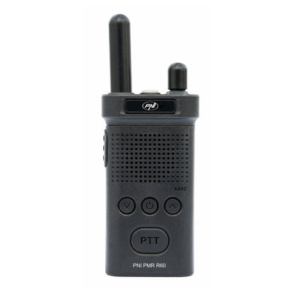 Kit 4 statii radio portabile PNI PMR R60 446MHz, 0.5W, 16 canale programabile, 16 PMR si tonuri 50 CTCSS si 104 DCS, Scan, blocare taste, SOS, Monitor, acumulator 1200mAh