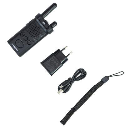 Kit 4 statii radio portabile PNI PMR R60 446MHz, 0.5W, 16 canale programabile, 16 PMR si tonuri 50 CTCSS si 104 DCS, Scan, blocare taste, SOS, Monitor, acumulator 1200mAh