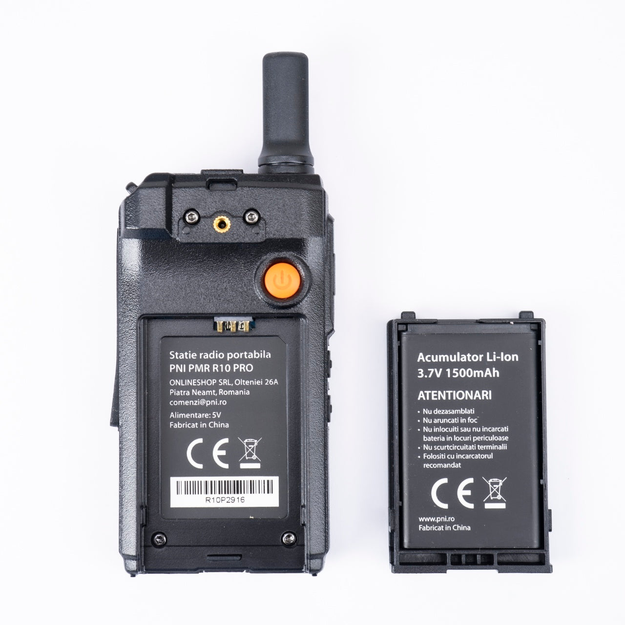 Kit 6 statii radio portabile PNI PMR R10 PRO, 446MHz, 0.5W, 16 canale programabile, 16 PMR si tonuri 50 CTCSS si 104 DCS, Monitor, Scan