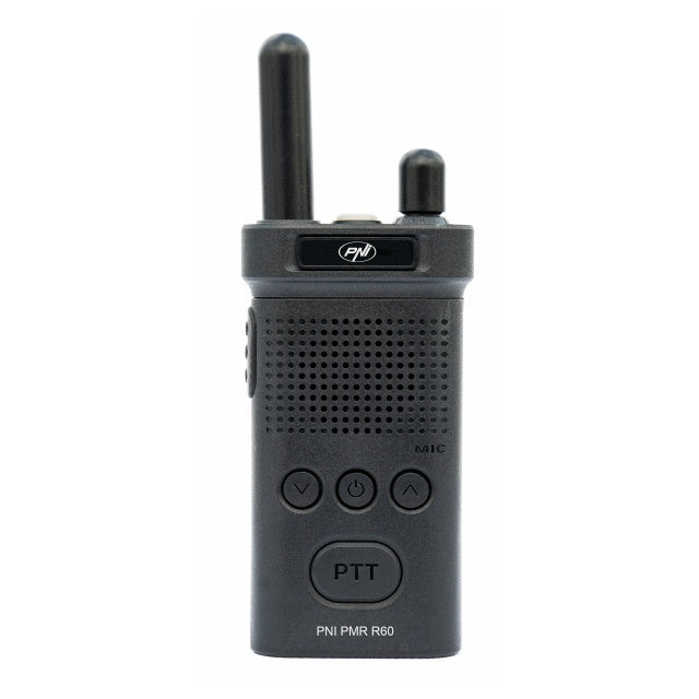 Kit 6 statii radio portabile PNI PMR R60 446MHz, 0.5W, 16 canale programabile, 16 PMR si tonuri 50 CTCSS si 104 DCS, Scan, blocare taste, SOS, Monitor, acumulator 1200mAh
