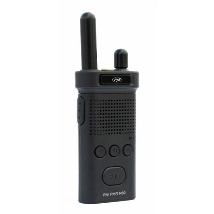 Kit 6 statii radio portabile PNI PMR R60 446MHz, 0.5W, 16 canale programabile, 16 PMR si tonuri 50 CTCSS si 104 DCS, Scan, blocare taste, SOS, Monitor, acumulator 1200mAh