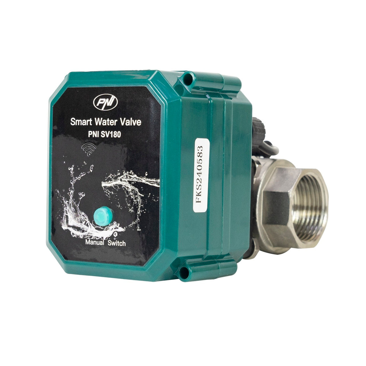 Kit anti-inundatie Valva inteligenta pentru apa PNI SV180 conectivitate Wi-Fi + Detector inundatie inteligent PNI Safe House HS527