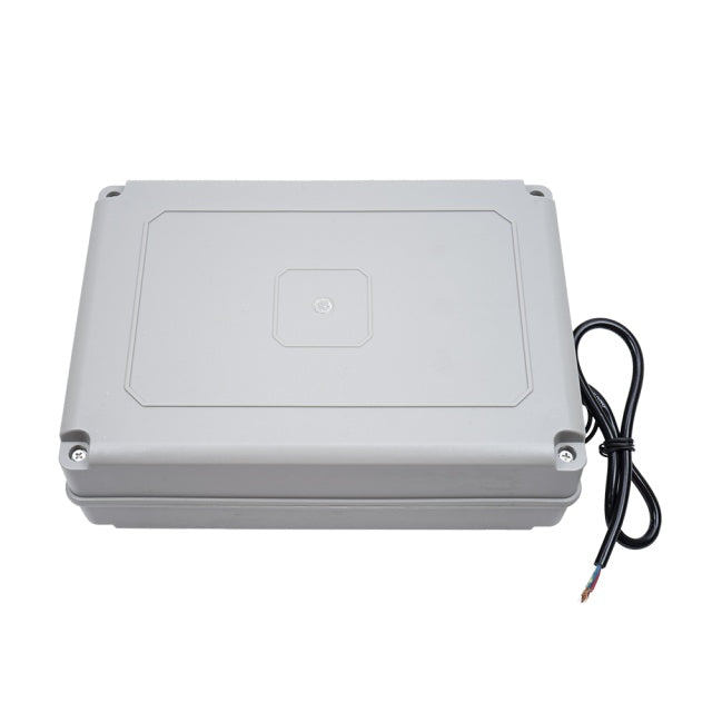 Kit automatizare porti batante PNI MAB300LR, cu 2 motoare 40W, telecomenzi si panou de control, fotocelule si lampa, lungime poarta 2 x 2.5m max, greutate poarta 200Kg
