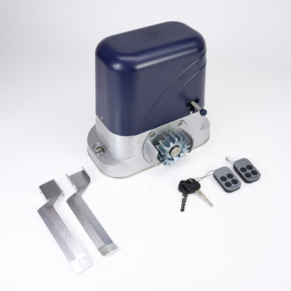 Kit automatizare porti PNI AP800D include 4m cremaliera motor din metal, fotocelule, telecomanda, lampa, 230V dezvolta 1100 N si 800KG poarta culisanta