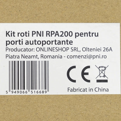 Kit roti PNI RPA200, pentru porti autoportante cu inaltime maxima 210 cm, 1 bucata