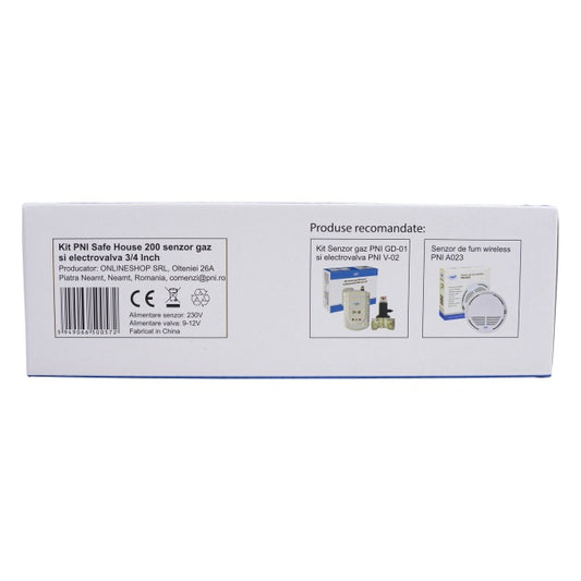 Kit senzor gaz si electrovalva PNI Safe House 200 3/4 Inch