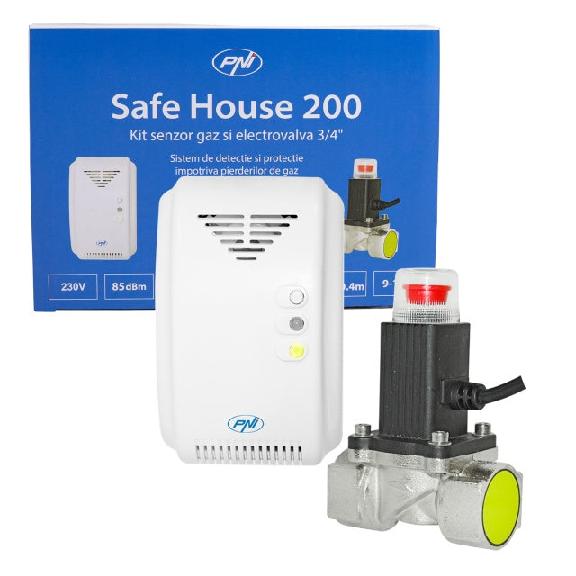 Kit senzor gaz si electrovalva PNI Safe House 200 3/4 Inch